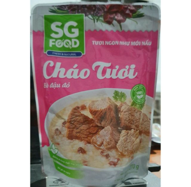 Combo 6 gói cháo tươi SG food