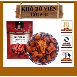 Đồ Ăn Vặt Khô Bò Viên Cục Mịch Viên Bò Đượm Vị Chất