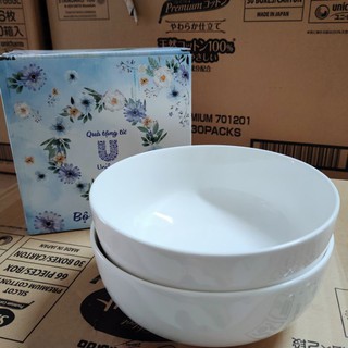 Bộ 2 tô gốm sứ cao cấp lớn Unilever - Quà tặng Unilever