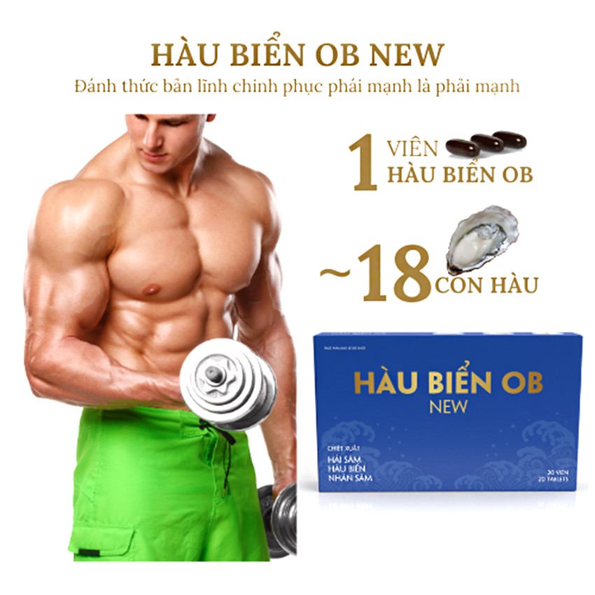 Hàu Biển OB New (Hộp 20 viên) - Giúp bổ thận, tăng cường sinh lý nam giới - cvspharmacy