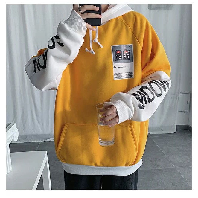 [FREESHIP_50K] Áo hoodie nam nữ 1885 form rộng tay dài có nón AnNgo - NL166