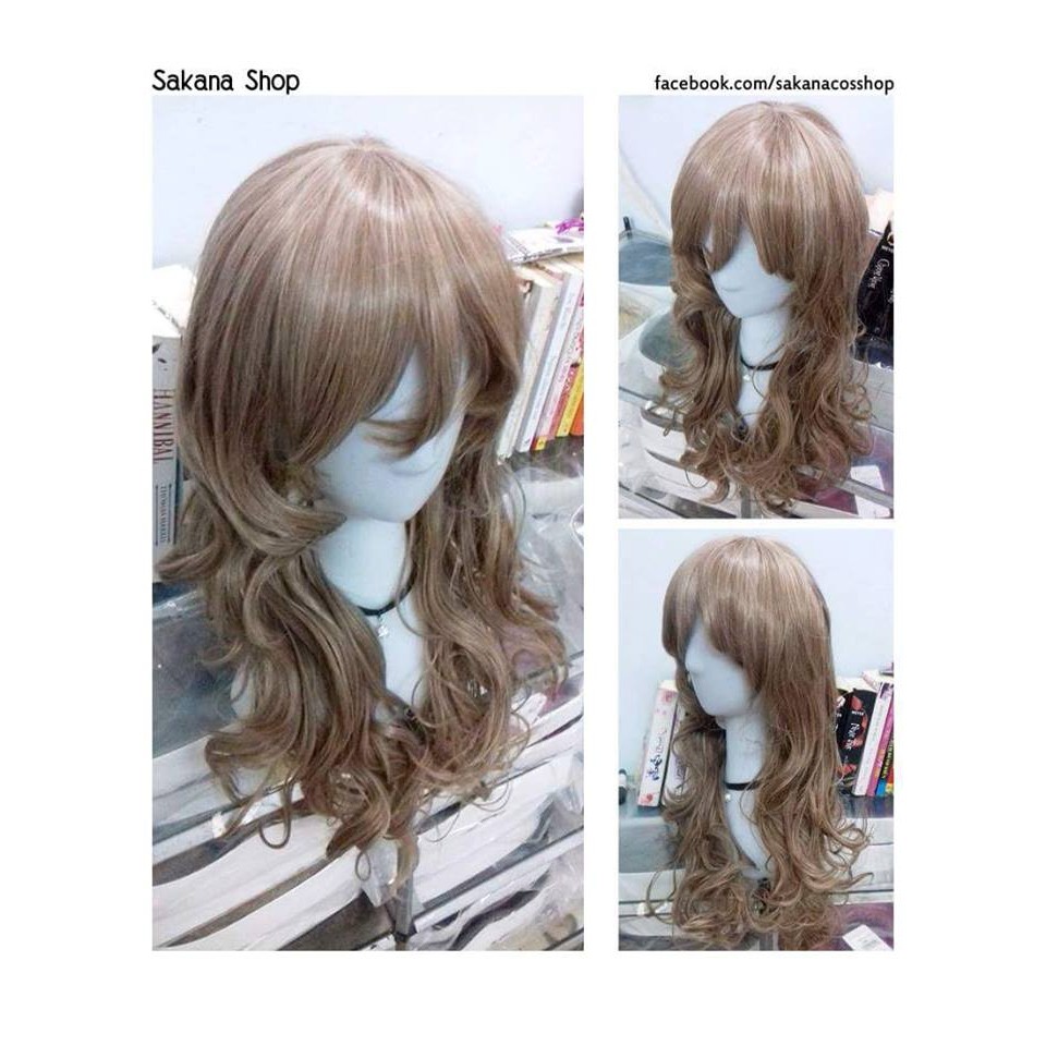 Tóc giả cosplay xoăn