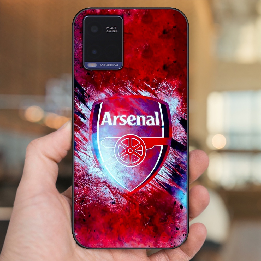 Ốp lưng Vivo Y21 viền đen in hình Arsenal FC