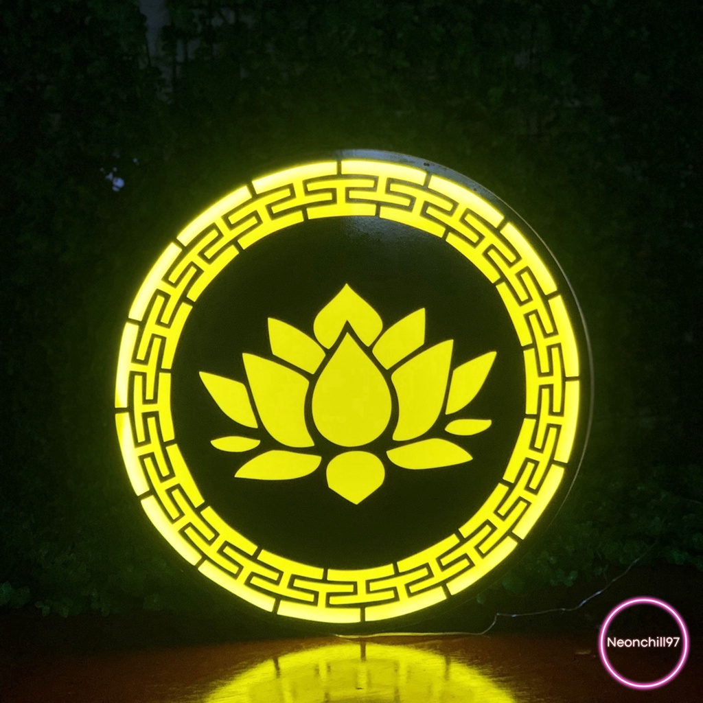 Đèn hộp hào quang phật Neonchill97 sử dụng cho bàn thờ