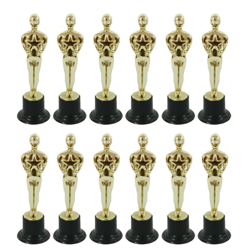 Set 12 cúp tượng giải thưởng Oscar dành cho trang trí bánh kem