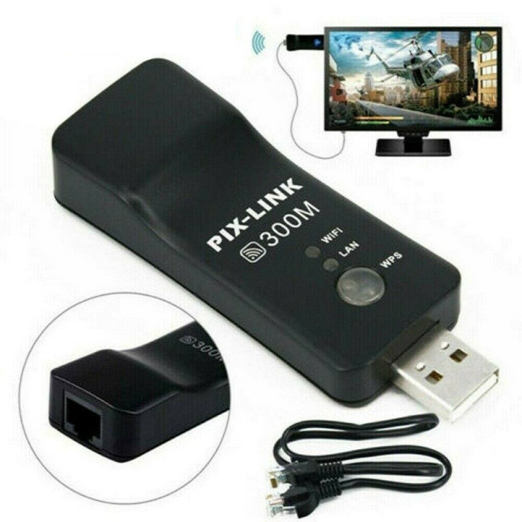 Wireless LAN Adapter WiFi Dongle RJ-45 Ethernet Cable For Samsung Smart TV