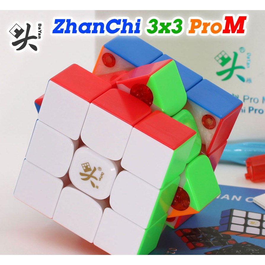 Rubik 3x3 DaYan ZhanChi Pro M 3x3x3 Có Nam Châm