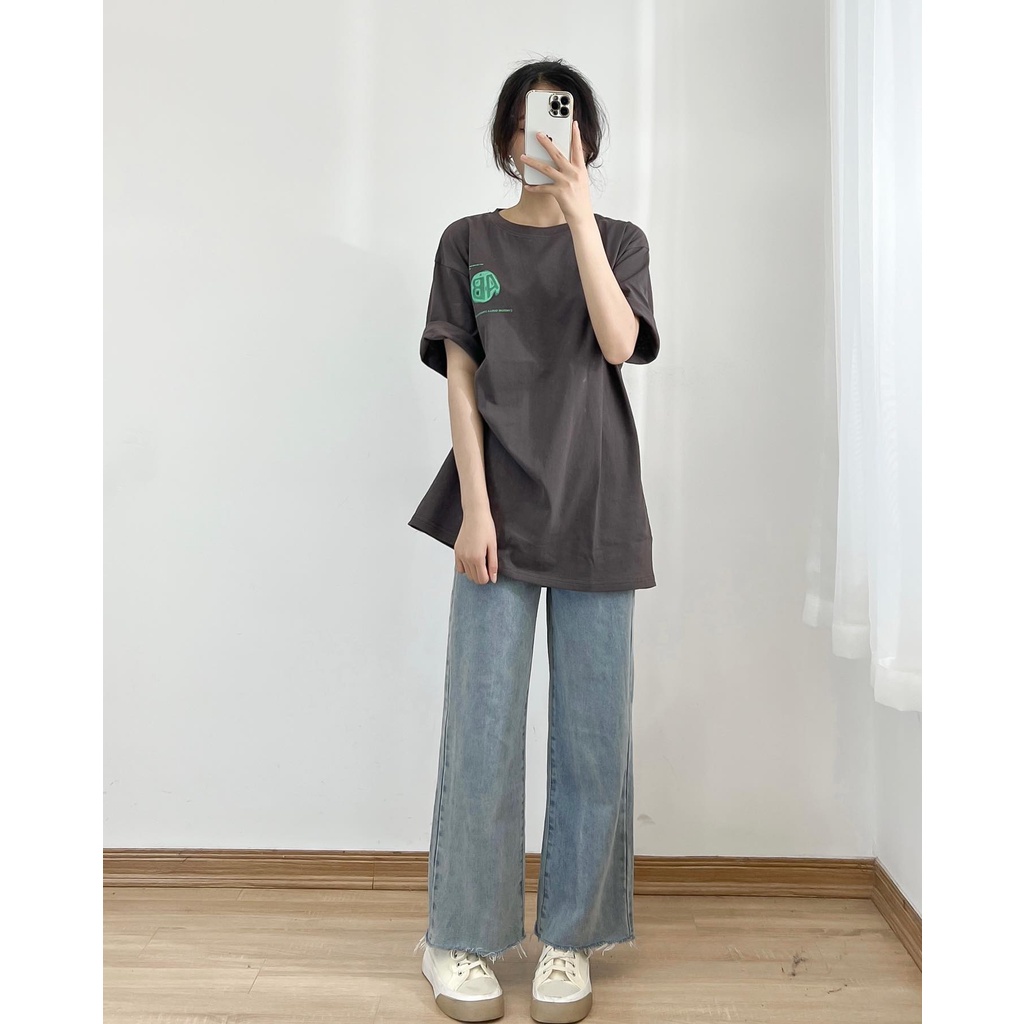 Áo thun chữ AB chất cotton mềm mịn thời trang miho house