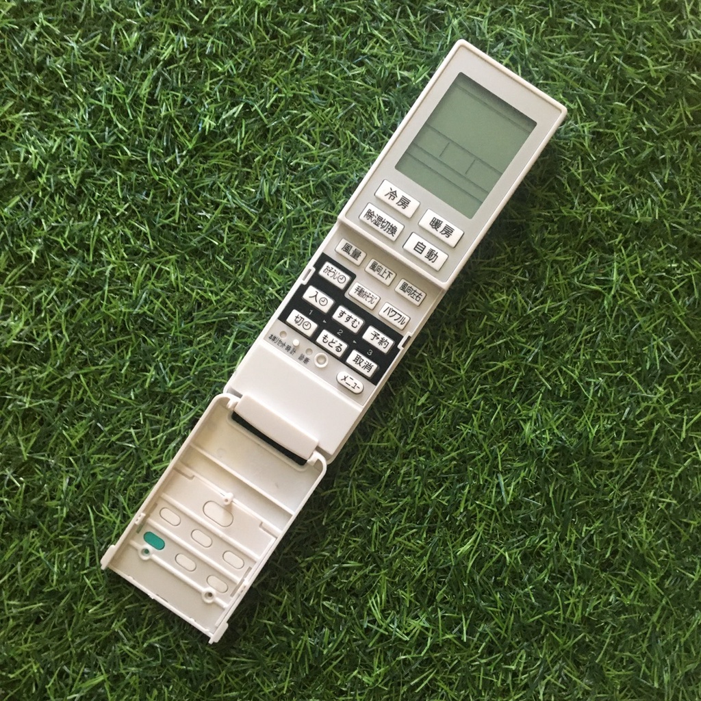Điều khiển máy lạnh panasonic nanoe nội địa có nút ECONAVI màu xanh chữ nhật,Remote dùng cho máy lạnh panasonic nannoe