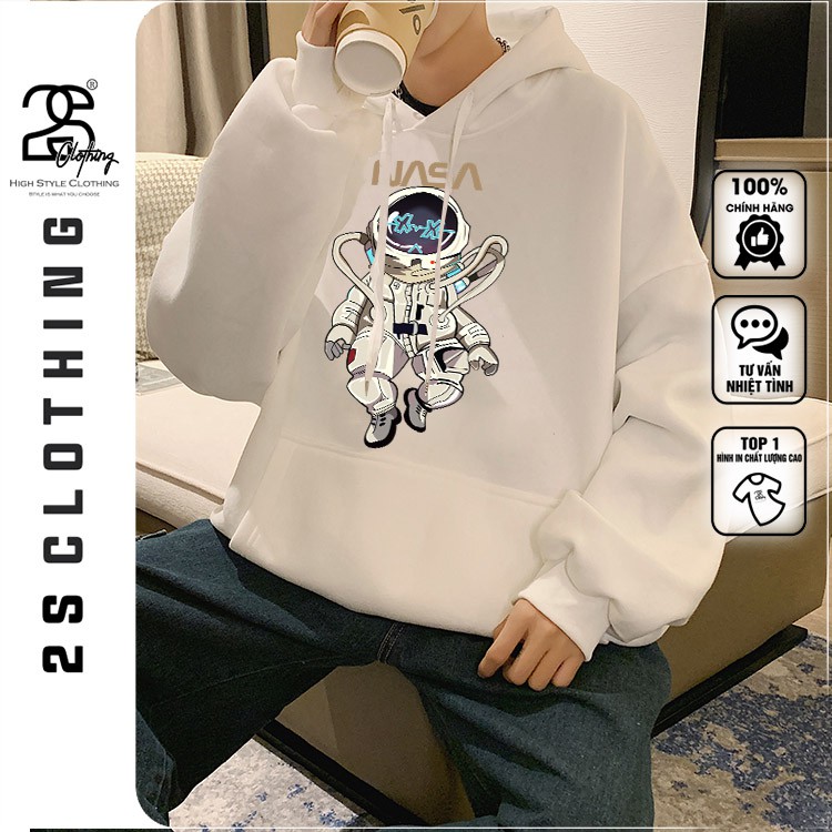 Áo Nỉ Nam Có Mũ Form Rộng Dày In Hình 2S Clothing Áo Khoác Nỉ Hoodie Unisex Dáng Rộng Hàn Quốc Style Streetwear TV264