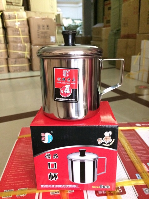 Ca uống nước inox có quai size 8 đến 13 cm