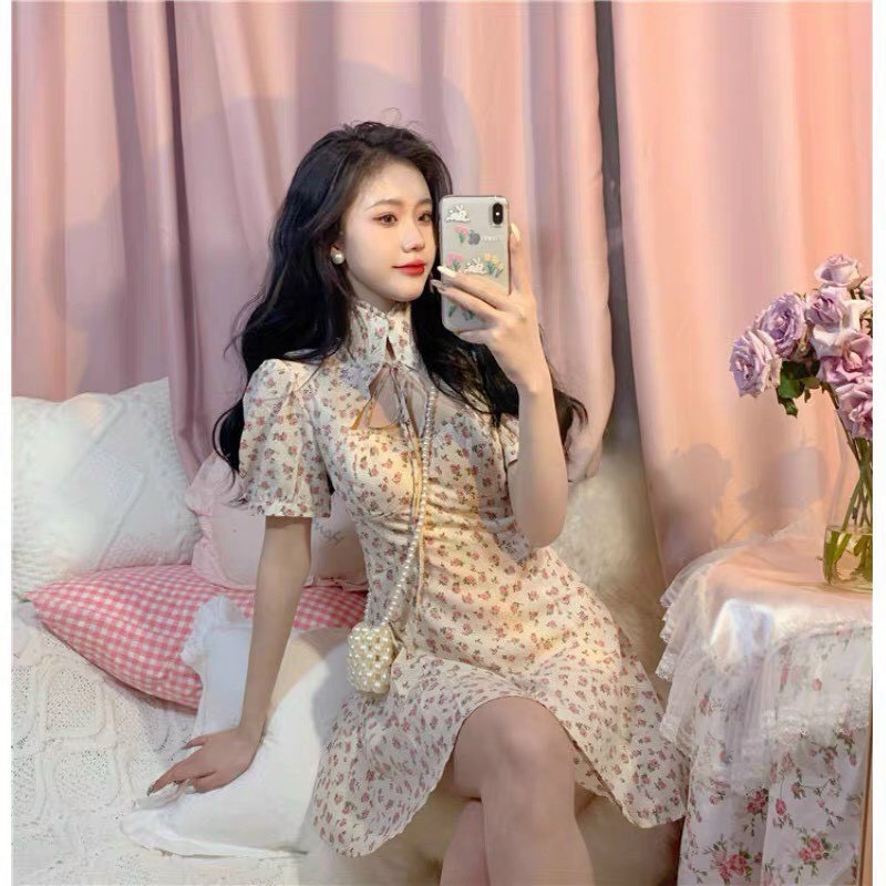 Váy nữ hoa nhí, đầm nữ đẹp chất mát, mịn, hàng đẹp chuẩn bán shop, phong cách nữ tính, trẻ trung cho mùa hè | BigBuy360 - bigbuy360.vn