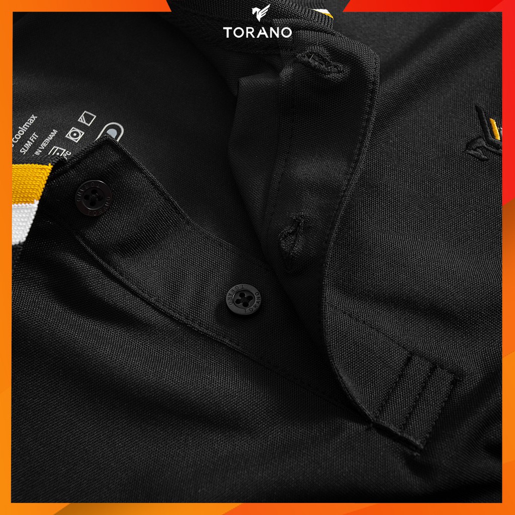 Áo thun polo nam, áo polo nam cổ bẻ ngắn tay kẻ viền hàng TORANO thiết kế TP262 trẻ trung, lịch lãm