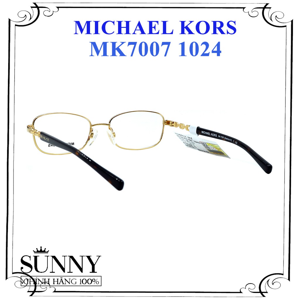 MK7007 1024 - Gọng kính thời trang Michael Kors chính hãng, bảo hành toàn quốc, thiết kế dễ đeo bảo vệ mắt
