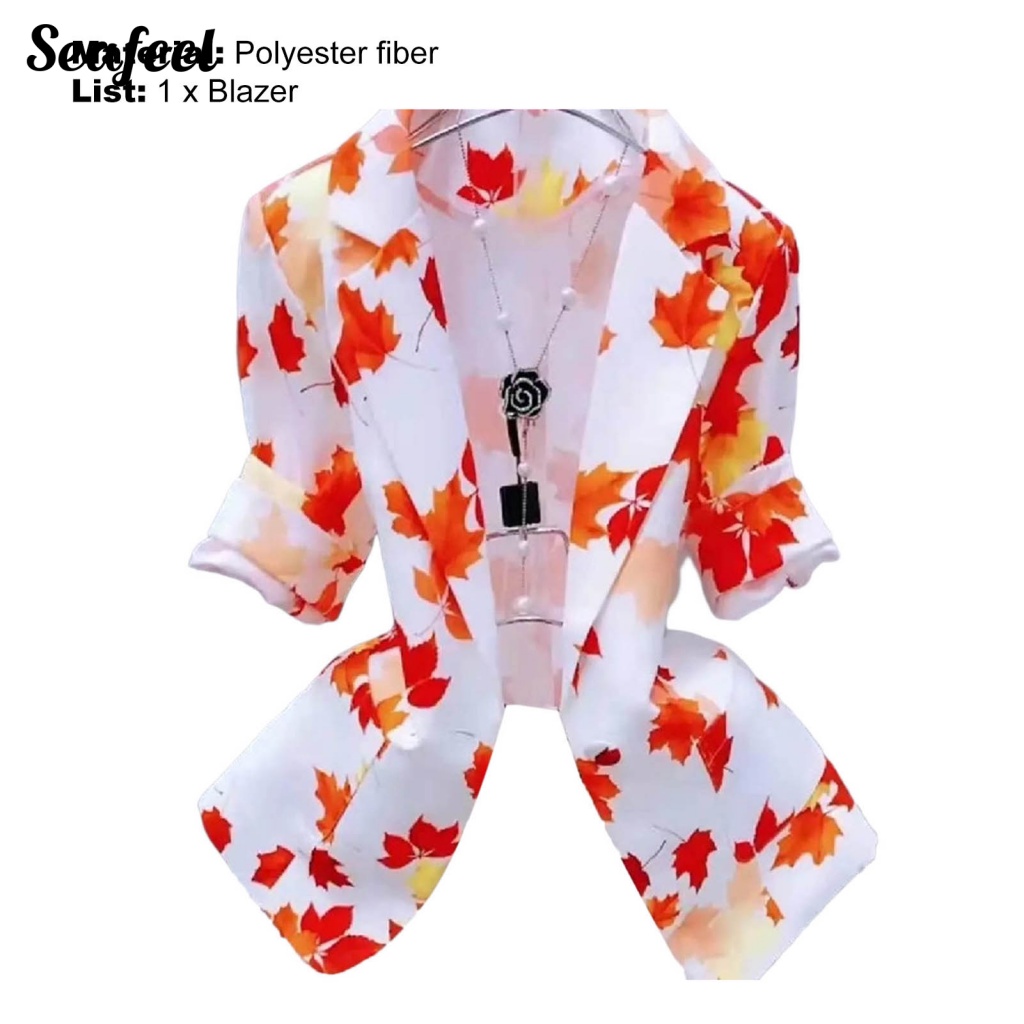 Sf_áo Khoác Mỏng Nhẹ In Họa Tiết Hoa Thời Trang Công Sở Dành Cho Nữ