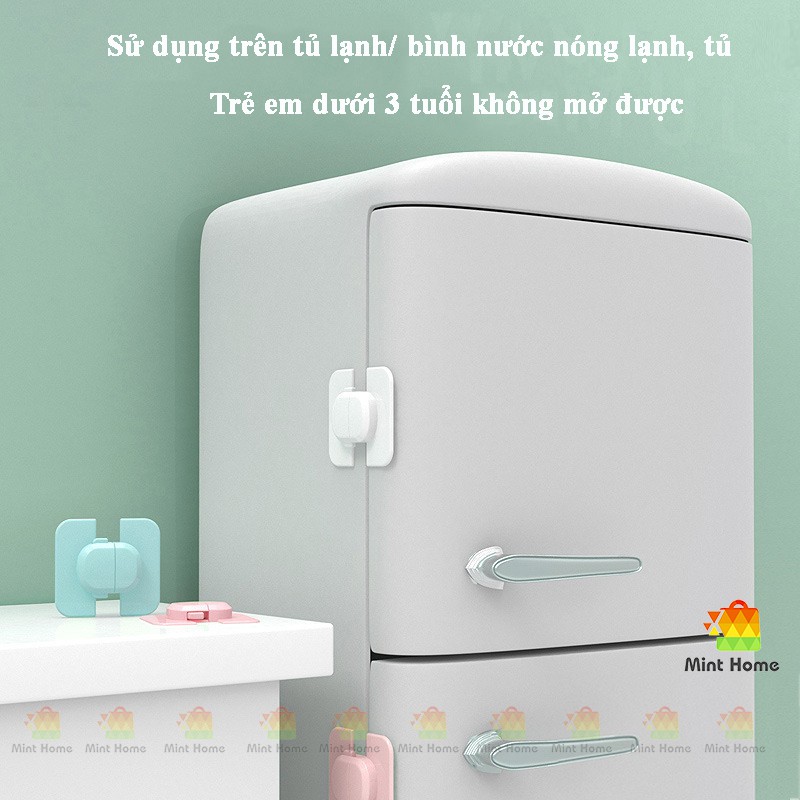 Khóa tủ lạnh, ngăn kéo, chốt chặn cửa, bình nước nóng cao cấp giữ an toàn cho bé, trẻ em