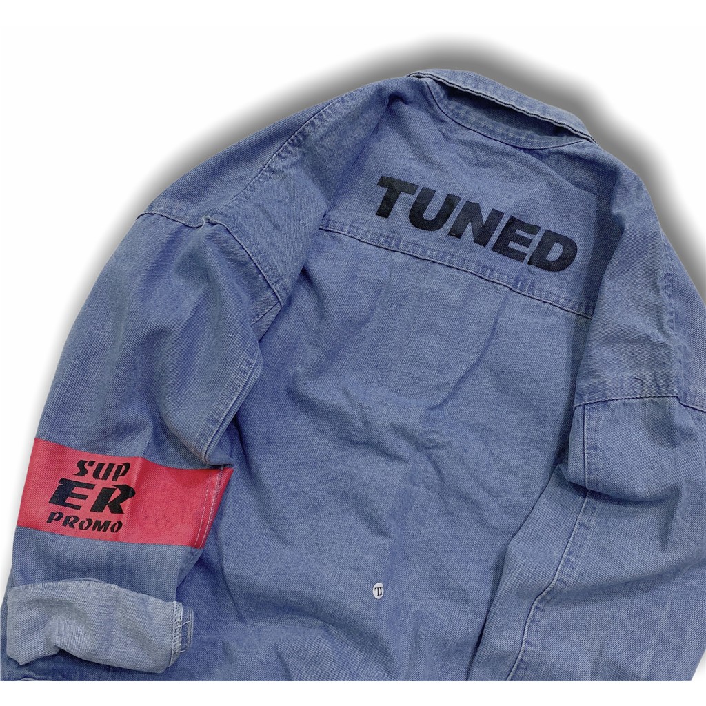 Áo Khoác Jean YAYSHOP phong cách Hàn Quốc chất jean dày dặn TUNED cá tính năng động