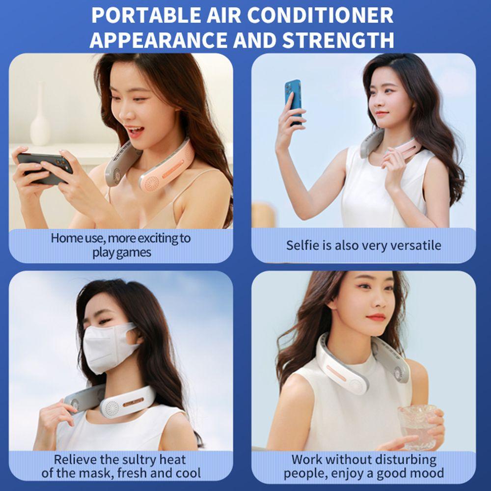 Quạt Đeo Cổ Yên Tĩnh 4000mAh Tiện Dụng