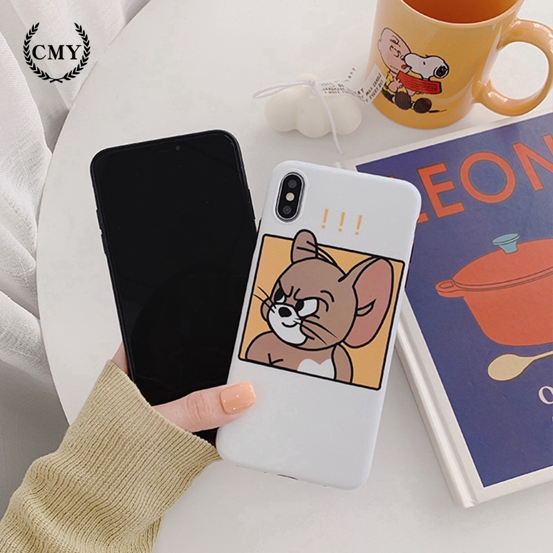 Ốp điện thoại in hình mèo và chuột cho iPhone11/11Pro 11pro Max X XR XS XS MAX 6 7 8 plus SE | BigBuy360 - bigbuy360.vn