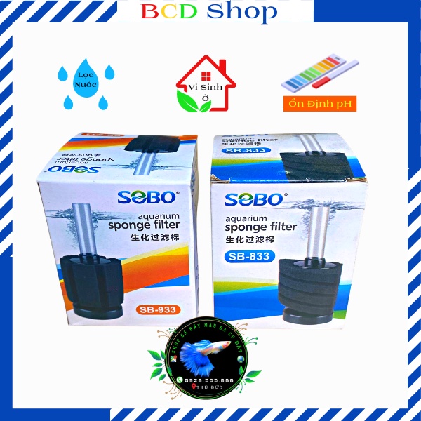 Lọc mút vi sinh sobo 833  hoặc 933