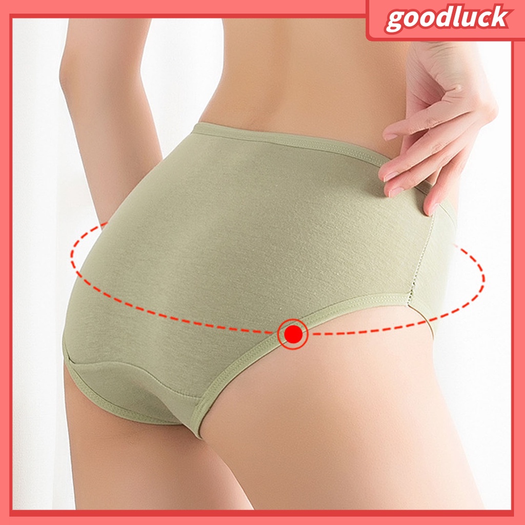 |Golck| Quần Lót Lưng Vừa Co Giãn Thoáng Khí Phong Cách Hàn Quốc Cho Nữ