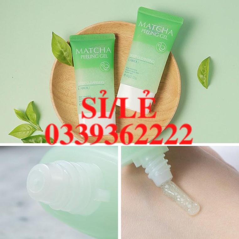 [ CHÍNH HÃNG ] Gel tẩy da chết dưỡng ẩm và làm trắng da Laikou Matcha Peeling 60g Sena Beauty  HAIANHSHOP