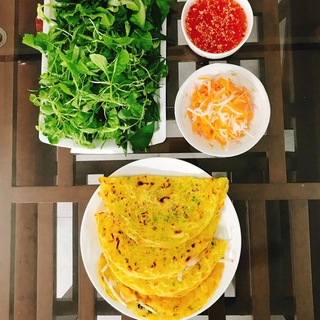 Bột làm bánh xèo,nguyên liệu làm bánh