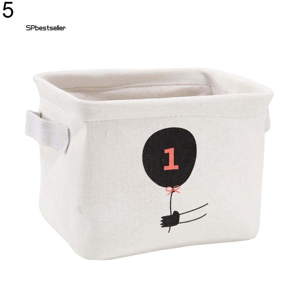 Giỏ vải đựng vật dụng để bàn xinh xắn