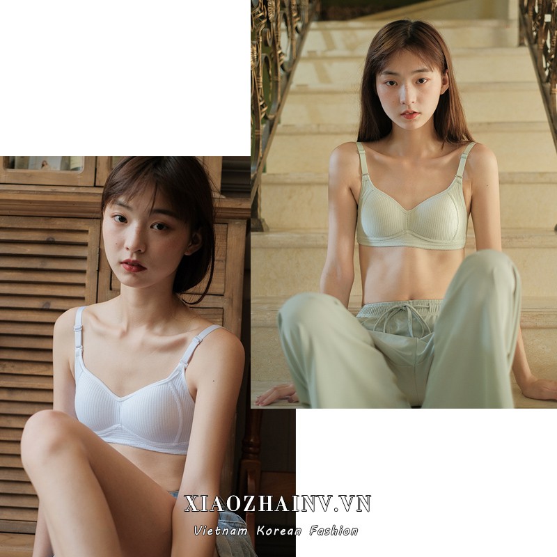 Xiaozhainv Áo ngực không gọng thép hỗ trợ tạo khe ngực gợi cảm thời trang Hàn Quốc dành cho bạn gái
