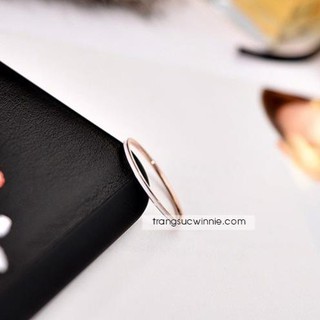 Nhẫn nữ titan White midi
