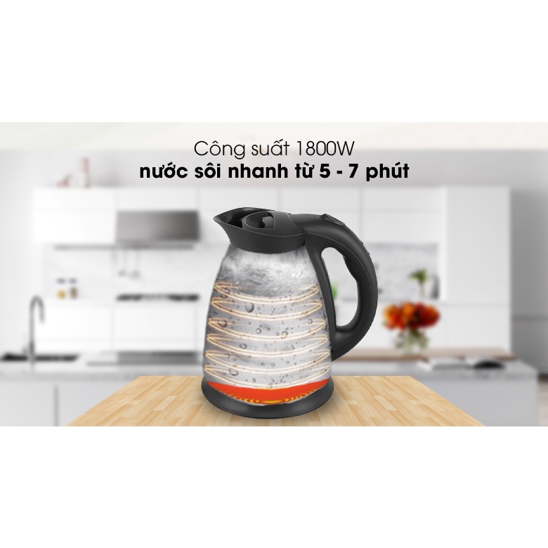 Bình đun siêu tốc Kangaroo 1.5 lít KG15SK3