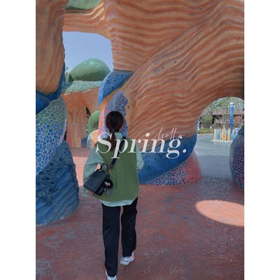 Set áo+gile len cổ V xanh lá, áo sơ mi xanh mint oversize