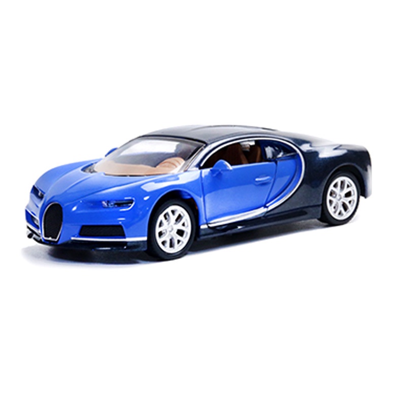 Mô hình xe kim loại cho bé Bugatti Chiron tỷ lệ 1:36