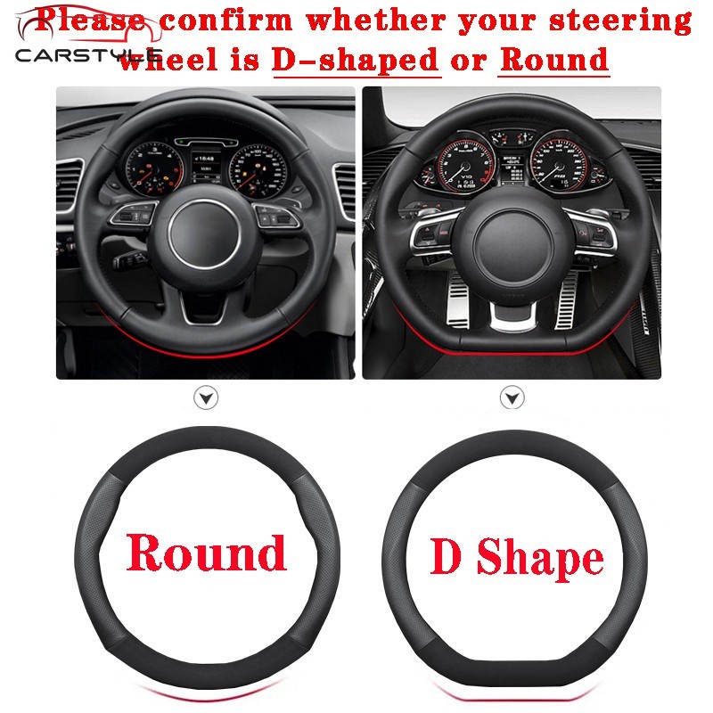 Vỏ Bọc Vô Lăng Xe Hơi Bằng Da Thoáng Khí Cho Suzuki Swift Grand Vitara Jimny Ertiga SX4 Alto Ciaz Dzire APV S-Cross XL7 Ignis Alivio Kizashi Cire 2018 2021