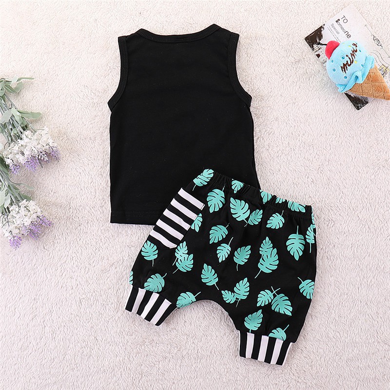 Set đồ 2 mảnh Mikrdoo gồm áo sát nách + quần short thời trang cho bé trai