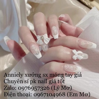 Nơ gắn móng set 20 nơ，5 màu