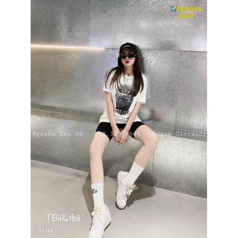 [Mã FAMAYWA giảm 10K đơn 50K] Áo phông hình mặt người tay lỡ from rộng, thoáng mát, phong cách trẻ trung | BigBuy360 - bigbuy360.vn