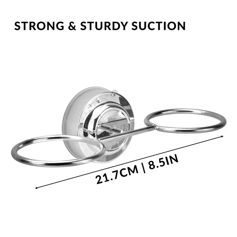 Aoto Giá Đỡ Bàn Chải Đánh Răng / Kem Đánh Răng Hít Tường Không Đục Lỗ Cho Nhà Bếp Nhà Tắm