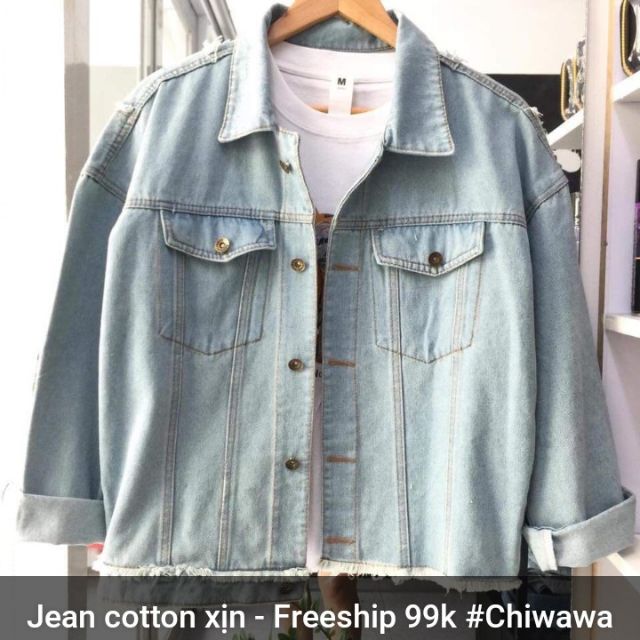 ÁO KHOÁC JEAN UNISEX KINH ĐIỂN CHUẨN SHOP CAO CẤP BTA89 - MUA NGAY