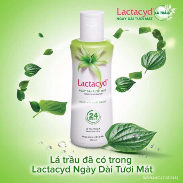 Dung Dịch Vệ Sinh Phụ Nữ Lactacyd Lá Trầu 250ML