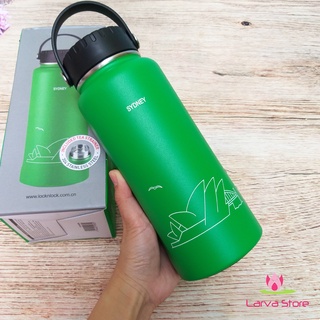 Bình giữ nhiệt Lock&Lock bằng thép không gỉ Riga Tumbler (Sydney) 897ml - màu Green - LHC4160GRN - Larva Store