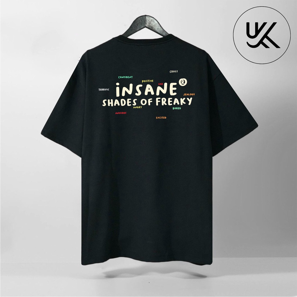 Áo Thun Gấu Insane Freaky's Shade, Form Rộng oversize, áo phông tay lỡ unisex, tee Cotton Thái nam nữ. KKIM Shop