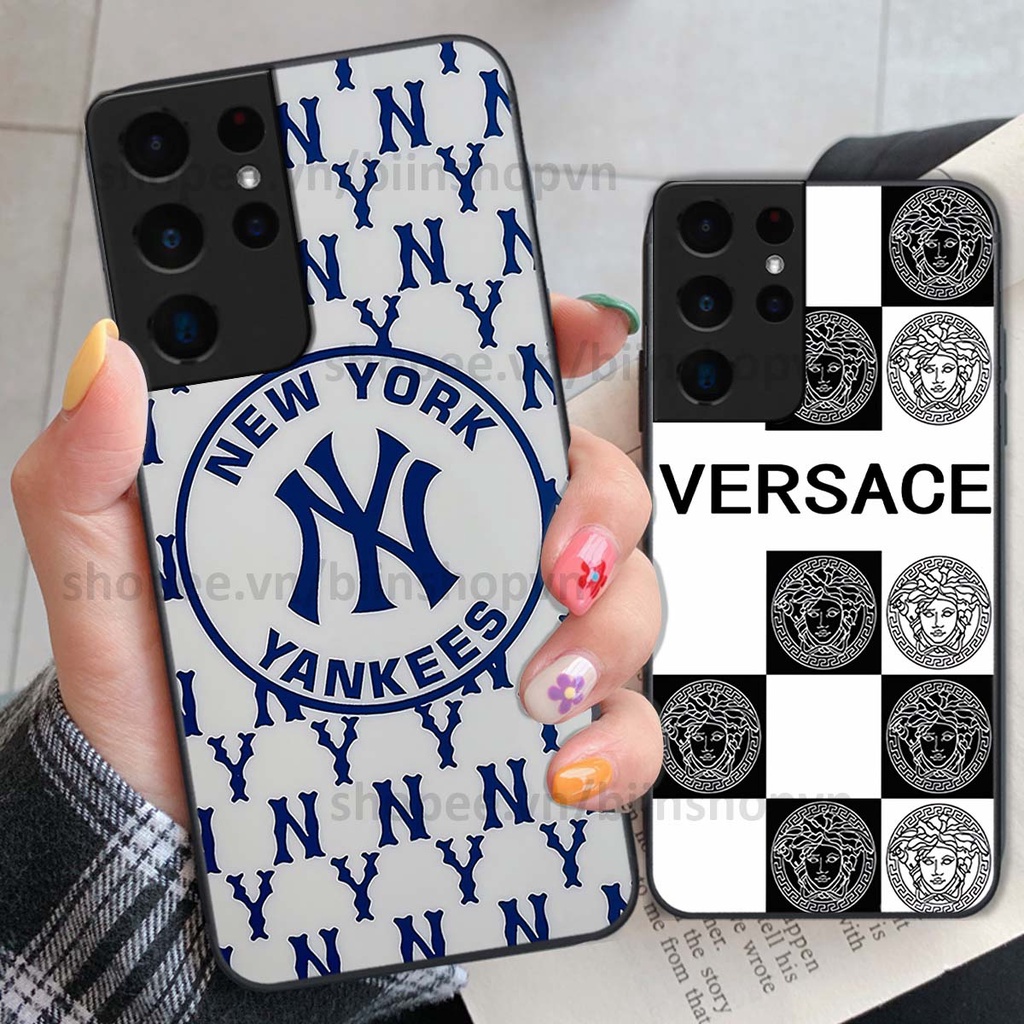 Ốp Samsung S21 Ultra in hình các thương hiệu nổi tiếng siêu đẹp, thời trang cá tính