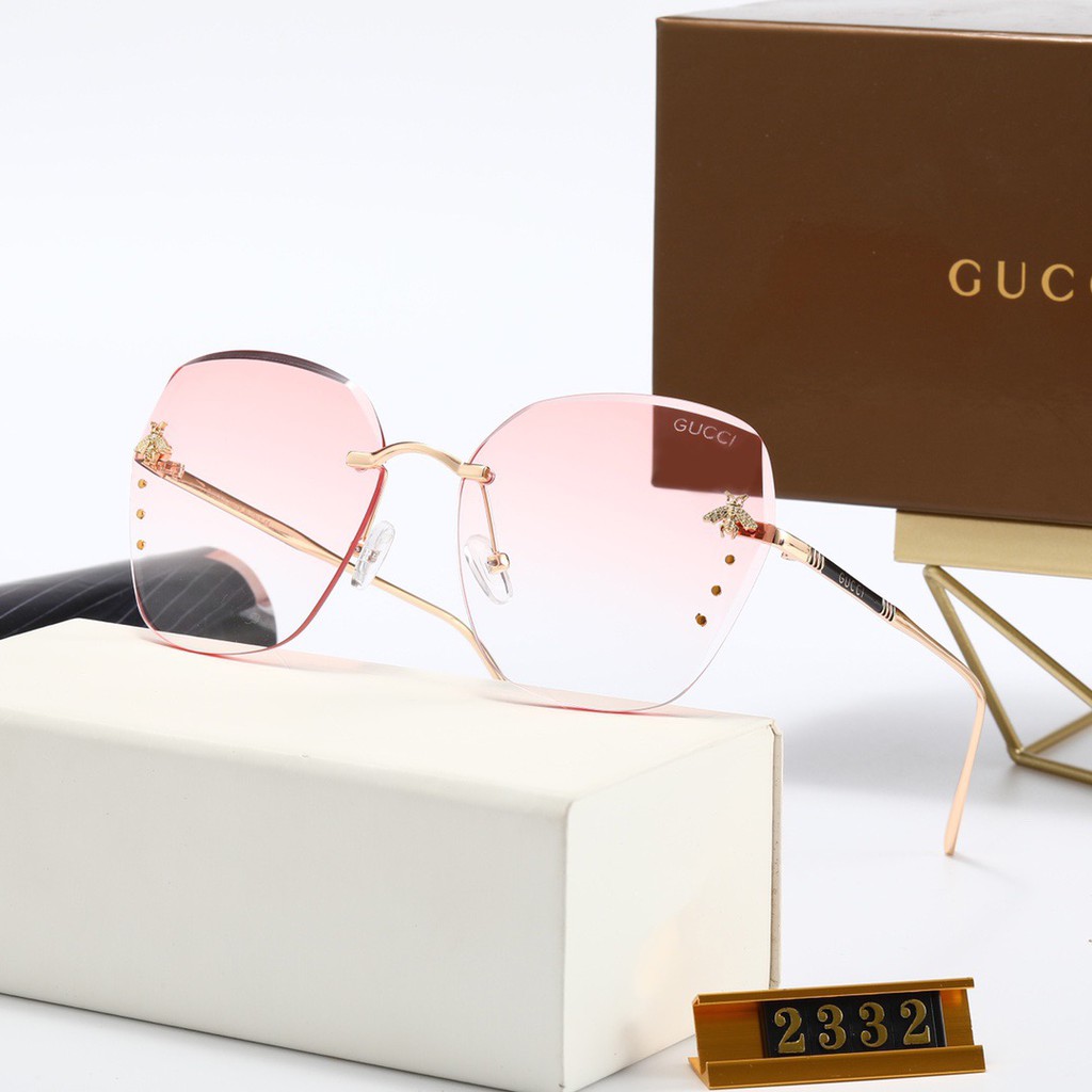 Gucci_ Kính râm 2021 Thời trang Hàn Quốc mới Kính râm phân cực nam và nữ Cặp đôi hợp thời trang Du lịch ngoài trời Kính râm lái xe thời trang Ngôi sao đường phố Chụp ảnh Wild Anti-UV Kính râm