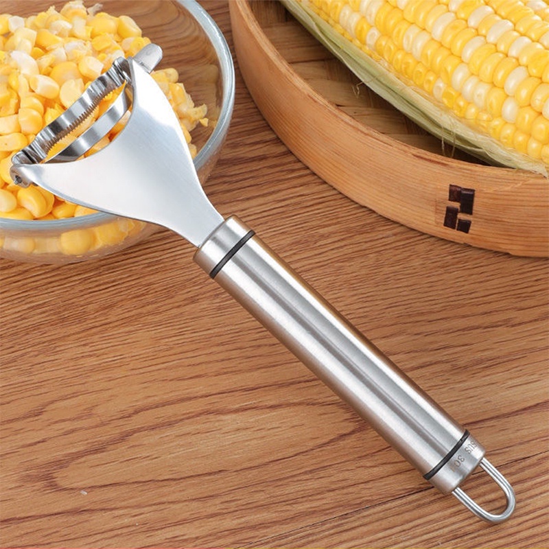 Dụng Cụ Tách Hạt Bắp Bằng Thép Không Gỉ Tiện Dụng Cho Nhà Bếp