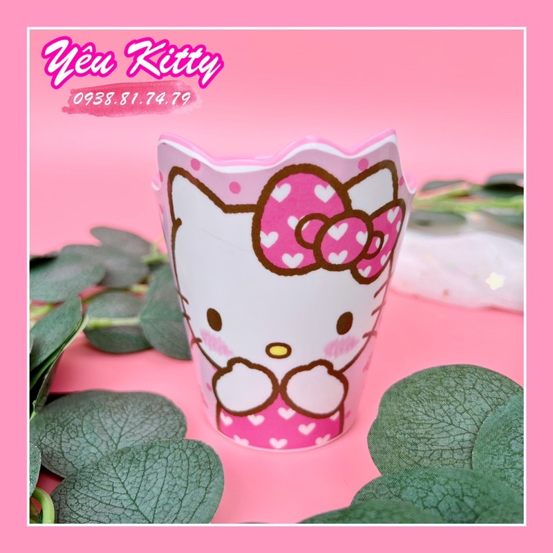 COMBO TÔ MUỖNG LY HELLO KITTY