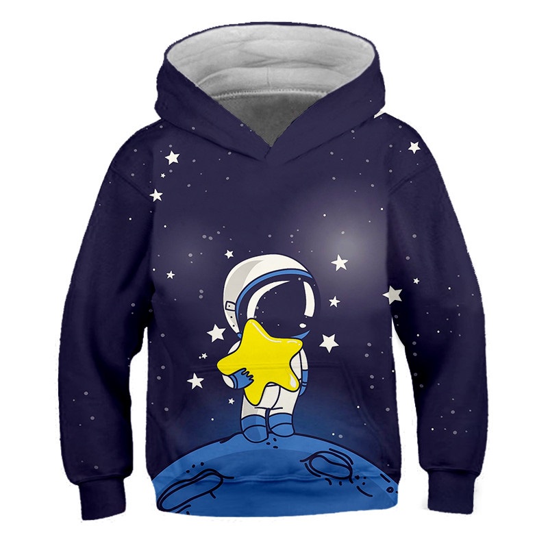 Áo Hoodie In Hình Phi Hành Gia Chuột Mickey Thời Trang Mùa Thu Cho Bé