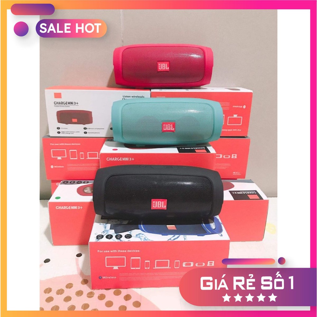 Loa bluetooth Không dây Charge 3Mini Vỏ nhôm nghe nhạc cực chất hàng cao cấp lỗi 1 đổi 1