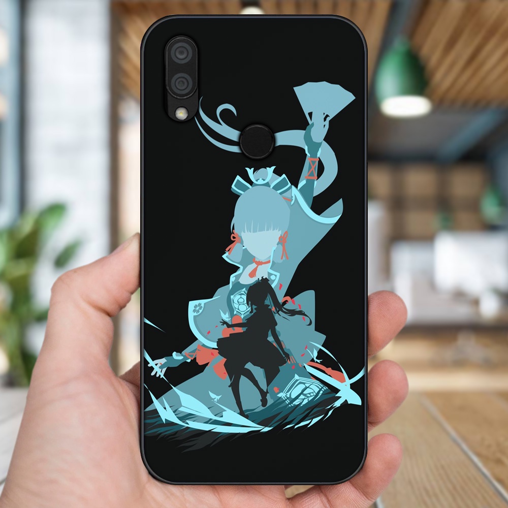 Ốp lưng Xiaomi Redmi 7 viền đen in hình Ayaka Genshin Impact