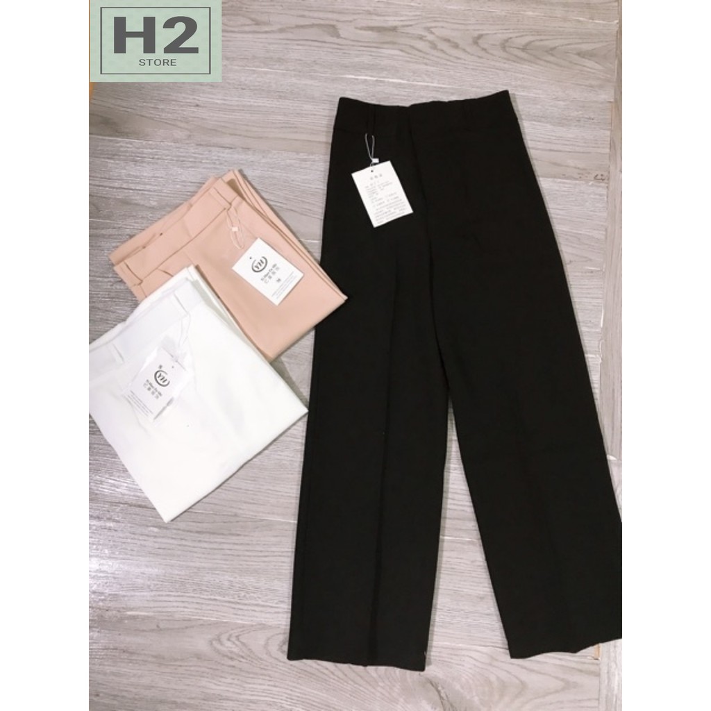 Quần Xuông Dài Nữ Ống Rộng Dáng Đứng Lưng Cao Thiết Kế H2 Strore | BigBuy360 - bigbuy360.vn